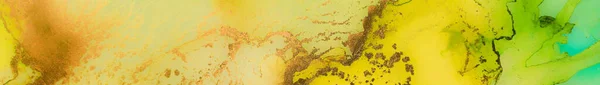 Синий Алкогольный Чернильный Мрамор Зеленый Цвет Акварели Фон Неонового Мрамора — стоковое фото