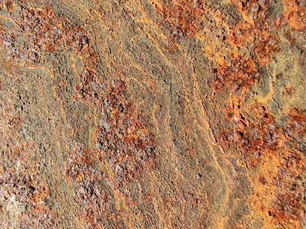 Old Copper Corrosion Acero Rústico Pintura Oxido Fondo Estructura Metálica —  Fotos de Stock