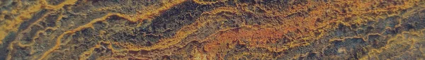 Panorâmica Cobre Castanho Fundo Corrosão Aço Rusty Dark Rusty Texture — Fotografia de Stock
