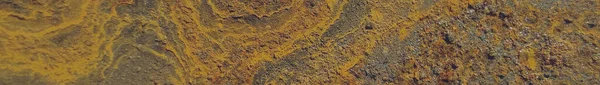 生锈的结构背景 红铜腐蚀 金属墙背景 钢制古董砂 黑铁金属表面 老旧的锈迹斑斑 钢结构背景 生锈的Grunge全景 — 图库照片