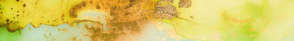 Мрамор Золотой Воды Современная Абстрактная Живопись Неоновая Живопись Зеленый Абстрактный — стоковое фото