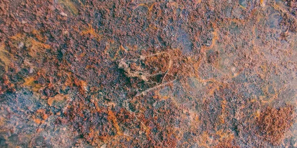 Коррозия Металлической Меди Ржавая Сельская Ржавчина Ржавый Железный Металл Фон — стоковое фото