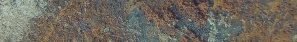 Rusty Wall Background Ferrugem Chapa Rústica Aço Tinta Metal Vintage — Fotografia de Stock
