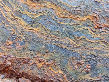 Eski Bakır Yapı. Kırmızı Vintage Çelik Çürüğü. Metal Rustik Pas. Paslı Aşınma Arkaplanı. Paslı Aşınma Arkaplanı. Rusty Demir Metal Deseni. Çelik paslı arka plan. Çelik Grunge Yapısı.