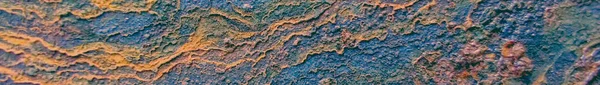 Rusty Copper Panorama Red Vintage Rusty Sheet Steel Corrosion Background — Stock Photo, Image