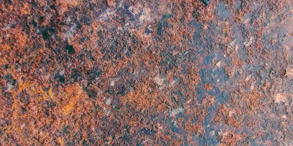 Röd Kopparkorrosion Rusty Struktur Bakgrund Stål Rustik Plåt Rost Steel — Stockfoto