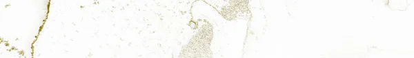 Gold Alcohol Ink Grunge Fluid Grunge Pattern Grain Panoramic Background — Stock Photo, Image