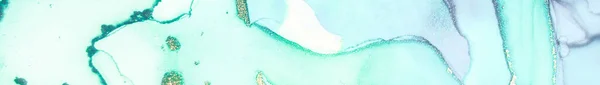 ブルーアルコールインク大理石 緑の抽象的背景 エレガントなアートテクスチャを表現 黄色のアルコールインクの背景 ゴールドウォーターカラーキャンバス ネオンインクペイント 金の大理石の水彩 高級アブストラクトテンプレート — ストック写真