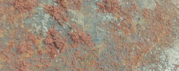 Fond Mur Métallique Rouille Plaque Rustique Rouillée Corrosion Cuivre Acier — Photo