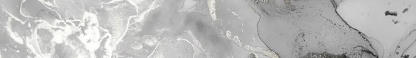 Золотий Панорамний Брудний Марбл Малювання Сірого Яскравий Брудний Блиск Grey — стокове фото