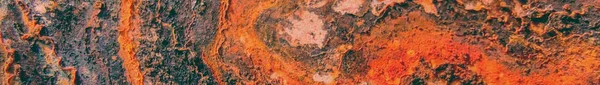 Pozadí Kovové Stěny Červený Rustikální Plech Steel Panorama Background Rusty — Stock fotografie