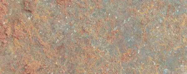 그라운드 표면의 Rusty Grunge Structure 코로나의 빈티지 페인트 녹슬고 녹슬어 — 스톡 사진