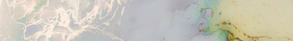 Sininen Vesiväri Marmori Sininen Alkoholimustekangas Ylellinen Abstrakti Maalaus Keltainen Alkoholimuste — kuvapankkivalokuva
