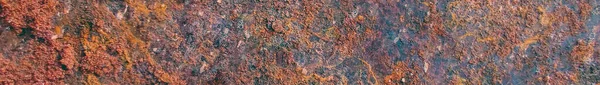 Metal Corrosion Background Старе Оздоблення Сталі Расті Грандж Панорама Стіна — стокове фото