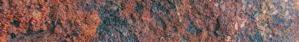Ржавый Панорамный Фон Старая Медная Структура Стальная Ржавчина Красно Сельский — стоковое фото
