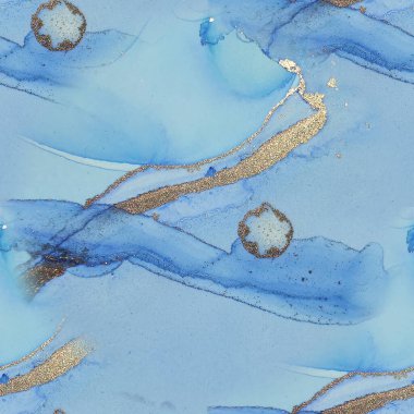 Folyo Alkol Mürekkebi Mermeri. Lüks Soyut Ressamlık. Altın Mermer Arkaplan. Altın Su Renkli Mermer. Altın Gradyan Suluboya. Parlak Sulu Suluboya. Mavi Sanat Boyası. Hafif Zarif Doku.