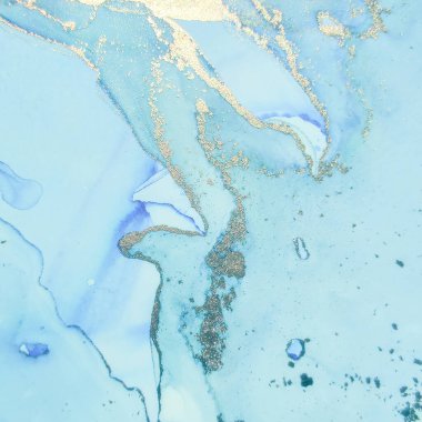 Mavi Alkol Mürekkebi Mermeri. Folil Mermer Arkaplan. Beyaz Su Boyası Mermeri. Mavi Doğu Suluboya. Altın Sanat Boyası. Bronz Su Boyası Suluboya. Hafif Zarif Parıltı. Lüks Soyut Ressamlık.