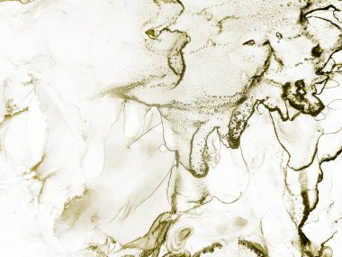 Altın rengi Grunge. Hafif Alkol Mürekkebi Parıltısı. Beyaz Parıltı Arkaplanı. Altın Işık Lüks Boyama. Folil Altın Arkaplan. Su Boyası Arkaplanı. Hafif Lüks Doku. Altın Sanat Boyası.