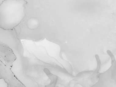 Gri Alkol Mürekkebi Grunge. Açık Beyaz Şablon. Açık Su Renkli Grunge. Su Boyası Arkaplanı. Parlak Grunge Geçmişi. Foil Soyut Arkaplan. Altın mürekkep boyası. Gri Modern Altın Boyama.