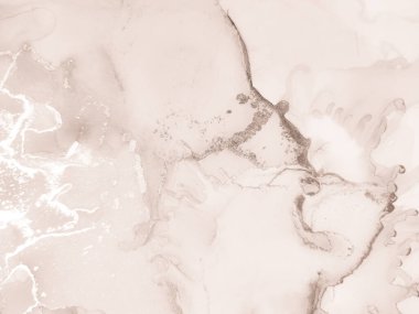 Altın Kahverengi Mermer. Parlak Alkol Mürekkep Tablosu. Kahverengi beyaz doku. Beyaz Sanat Boyası. Alkol Mürekkebi Zarif Geçmişi. Kahverengi Mermer Arkaplan. Modern Soyut Boyama Metali Doğu Arkaplanı.