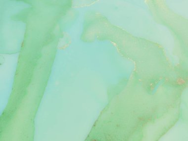 Yeşil Alkol Mürekkebi Mermeri. Altın yağlı boya. Lüks Su Boyası Mermeri. Mavi Soyut Suluboya. Parlak Alkol Mürekkep Suluboya. Folil Mermer Arkaplan. Jeot Şablonu. Lüks Soyut Şablon.