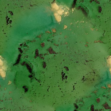 Altın Alkol Mürekkebi Mermeri. Kusursuz Işık Işıltısı. Altın doğulu arka plan. Lüks, kusursuz şablon. Folil Mermer Suluboya. Bronz Su Rengi Arkaplanı. Altın Su Renk Tablosu. Yeşil Mürekkep Boyası.