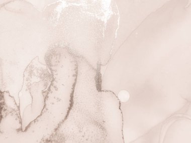 Altın Kahverengi Mermer. Aydınlık Özgeçmiş. Beyaz Şablon. Kahverengi Mermer Arkaplan. Modern Soyut Parıldayan Şablon Alkol Mürekkep Mermeri. Kahverengi renkli beyaz arka plan. Beyaz Mürekkep Boyası.