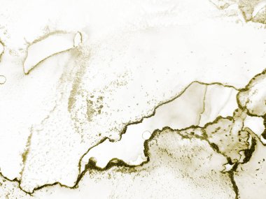 Altın Alkol Mürekkebi Parıltısı. Folil Oriental Arkaplan. Parlak Grunge Geçmişi. Taneli Su Rengi Parıltısı. Alkol Mürekkebi Geçmişi. Altın Sanat Boyası. Altın Beyaz Soyut Şablon. Hafif Zarif Parıltı.