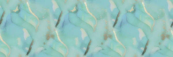 Marmo Verde Dell Inchiostro Dell Alcool Geode Elegante Glitter Tela — Foto Stock