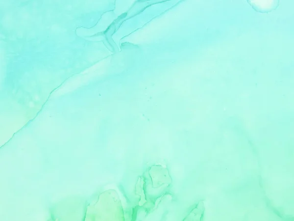Yeşil Alkol Mürekkebi Mermeri. Mavi Gradyan Suluboya. Yeşil Mermer Arkaplan. Beyaz Su Renk Tablosu. Mavi Sanat Boyası. Okyanus Su Boyası Suluboya. Hafif Zarif Desen. Modern Soyut Resim.