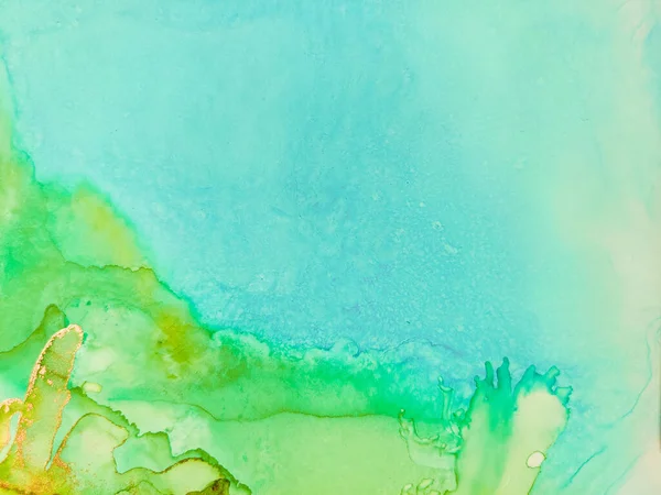 Blue Water Color Marmor Vorhanden Moderne Abstrakte Vorlage Gold Light — Stockfoto