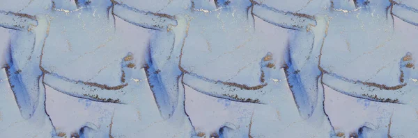 Złoto Alkoholowe Marmur Brązowy Tło Alkoholowe Folia Płynne Tło Niebieski — Zdjęcie stockowe
