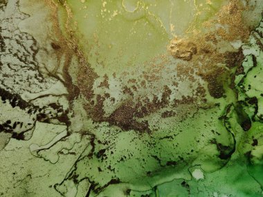 Altın Alkol Mürekkebi Mermeri. Folil Mermer Suluboya. Yeşil Yağlı Boya. Lüks Su Boyası Mermeri. Yeşil Derece Geçmişi. Bronz Alkol Mürekkep Suluboya. Jeodot Zarif Parıltısı. Lüks Soyut Ressamlık.