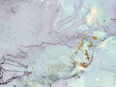 Mavi Su Renkli Mermer. Altın Alkol Mürekkep Tablosu. Hafif Zarif Doku. Altın Sanat Boyası. Lüks Soyut Ressamlık. Lavanta doğulu arka plan. Leylak Alkol Mürekkebi. Mavi Mermer Suluboya.