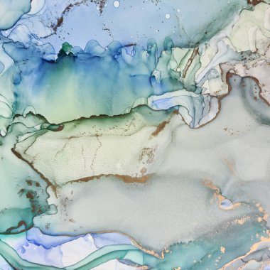 Mavi Alkol Mürekkebi Mermeri. Bronz Su Boyası Suluboya. Altın Derece Arkaplan. Yeşil Sanat Boyası. Folil Mermer Suluboya. Beyaz Su Boyası Mermeri. Hafif Zarif Doku. Lüks Soyut Şablon.