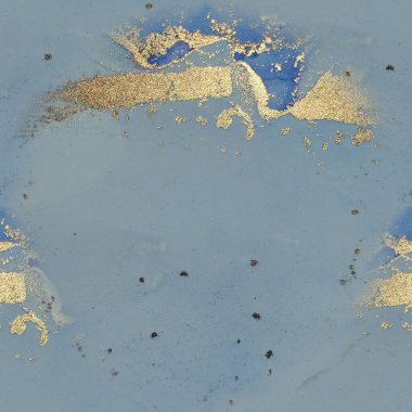 Altın rengi mermer. Akıcı Zarif Parıltı. Lüks, kusursuz şablon. Mavi mürekkep boyası. Metal Alkol Mürekkep Arkaplanı. Altın doğulu arka plan. Beyaz Alkol Mürekkebi Mermeri. Folil Mermer Suluboya.