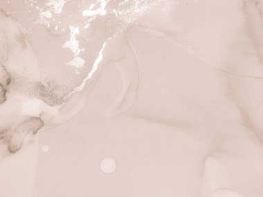 Altın Alkol Mürekkebi Mermeri. Kahverengi Sanat Boyası. Modern Soyut Boyama Beyaz Mermer Arkaplan. Kahverengi Renkli Işık Arkaplanı. Kahverengi Beyaz Parıltı. Parlak Kahverengi Tuval. Bakır Gradyan Arkaplanı.