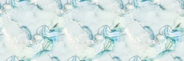 Folyo Alkol Mürekkebi Mermeri. Yeşil Sanat Boyası. Lüks Su Rengi Tuvali. Modern Soyut Şablon. Altın Mermer Suluboya. Jeodot Zarif Doku. Mavi Kusursuz Arkaplan. Parlak Su Rengi Arkaplanı.
