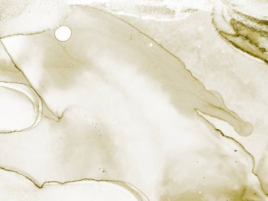 Altın Alkol Mürekkebi Parıltısı. Altın mürekkep boyası. Foil Gradyan Arkaplanı. Hafif Zarif Desen. Parlak Grunge Geçmişi. Alkol Mürekkebi Geçmişi. Açık Su Renkli Tuval. Altın Modern Soyut Şablon.