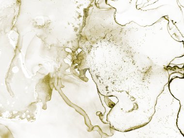 Altın Alkol Mürekkebi Grunge. Su Boyası Arkaplanı. Altın Modern Soyut Resim. Parlak Altın Arkaplan. Sıvı Lüks Şablon. Folyo Suyu Renkli Grunge. Altın Sanat Boyası. Tahıl Parıltısı Arkaplanı.