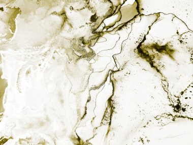 Altın Alkol Mürekkebi Parıltısı. Altın Modern Altın Şablon. Su Boyası Arkaplanı. Akışkan Zarif Doku. Grain Grunge Arkaplanı. Altın mürekkep boyası. Açık Su Rengi Parıltısı. Parlak Altın Arkaplan.
