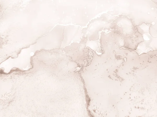 Glitter Brown Color Marmor Vorhanden White Marmor Hintergrund Braune Tuschfarbe — Stockfoto