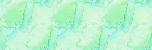 Mármore Azul Cor Água Aquarela Abstrata Verde Sky Fluid Textura — Fotografia de Stock