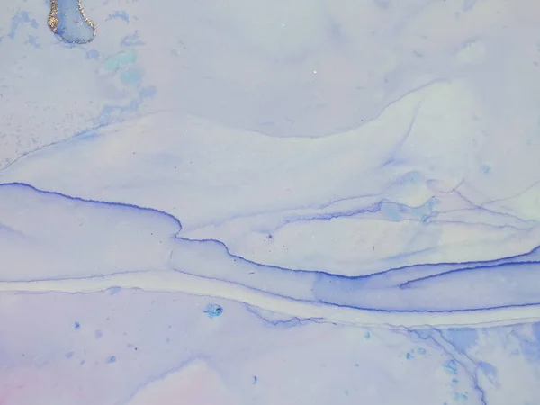 Rosa Vattenfärg Marmor Blå Oljefärg Havet Alkohol Ink Bakgrund Ocean — Stockfoto