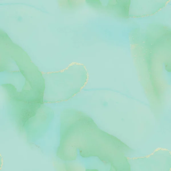 Zielona Woda Kolor Marmur Nowoczesny Szablon Bez Szwu Folia Orientalna — Zdjęcie stockowe