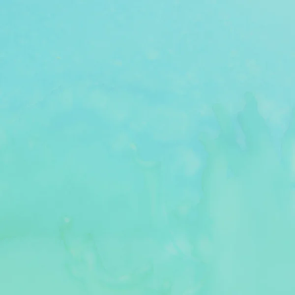 Zelený Mramor Teal Alcohol Ink Canvas Ocean Alcohol Ink Background — Stock fotografie
