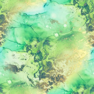 Mavi Alkol Mürekkebi Mermeri. Altın mürekkep boyası. Parlak Sulu Suluboya. Yeşil Mermer Suluboya. Lüks, kusursuz şablon. Beyaz Su Boyası Mermeri. Foil Gradyan Arkaplanı. Jeodot Kusursuz Parlatıcı.