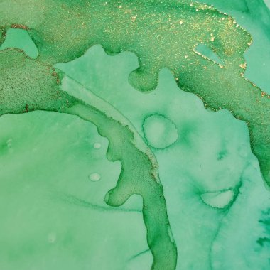 Yeşil Alkol Mürekkebi Mermeri. Altın Su Renk Tablosu. Folyo yağlı boya. Altın Mermer Arkaplan. Bakır Su Boyası Suluboya. Yeşil Gradyan Suluboya. Akışkan Zarif Doku. Lüks Soyut Ressamlık.