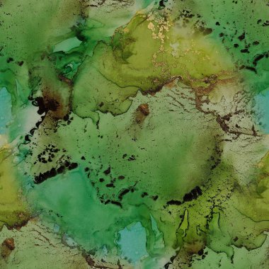 Altın rengi mermer. Foil Gradyan Suluboya. Altın Alkol Mürekkebi Mermeri. Yeşil mürekkep boyası. Modern Soyut Ressamlık. Mavi Mermer Arkaplan. Parlak Sulu Suluboya. Hafif Kusursuz Doku.