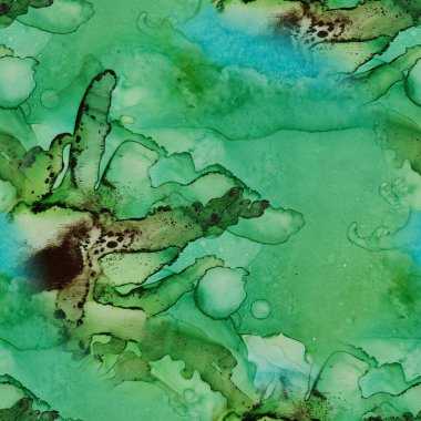 Folyo Su Boyası Mermeri. Altın Mermer Suluboya. Hafif Zarif Tekrar. Yeşil mürekkep boyası. Mavi Doğu Arkaplanı. Bakır Su Boyası Suluboya. Lüks, kusursuz şablon. Altın Alkol Mürekkep Tablosu.